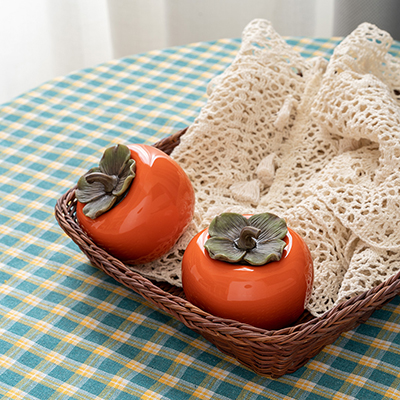 감 찻잎 보관통