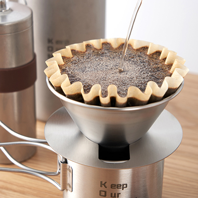 스테인레스스틸 야외 커피드립세트